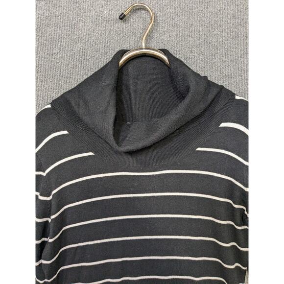 Cyrus Turtleneck Sweater Womens XL Cowl Tunic Pullover Top Striped - Picture 3 of 13
